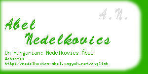 abel nedelkovics business card