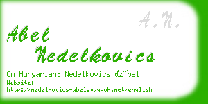 abel nedelkovics business card